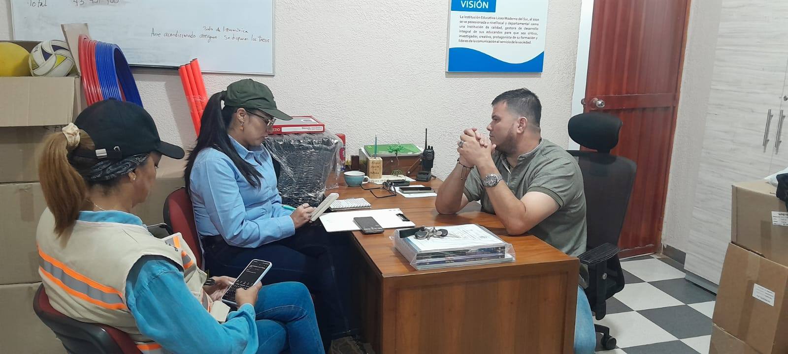 Visita de la ANLA, interventoría de Invias y Mincivil en nuestra Institución